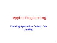 Applets Programming
