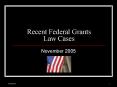 Recent Federal Grants Law Cases PowerPoint PPT Presentation