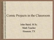Comic Projects in the Classroom