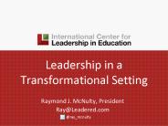 Leadership in a Transformational Setting