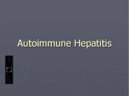 Autoimmune Hepatitis