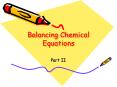 Balancing Chemical Equations PowerPoint PPT Presentation