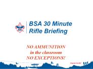 BSA 30 Minute Rifle Briefing