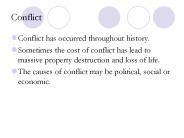 Conflict