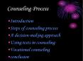 Counseling Process PowerPoint PPT Presentation