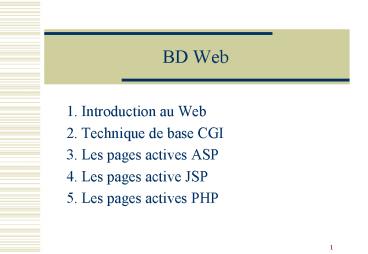 BD Web