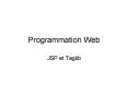 Programmation Web PowerPoint PPT Presentation