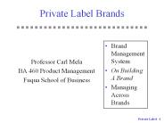 Private Label Brands