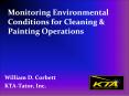 Monitoring Environmental Conditions for Cleaning PowerPoint PPT Presentation