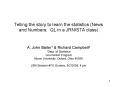 Telling the story to learn the statistics (News and Numbers: QL in a JRN/STA class) PowerPoint PPT Presentation