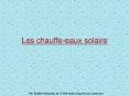 Les chauffe-eaux solaire PowerPoint PPT Presentation