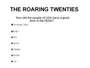 THE ROARING TWENTIES