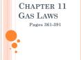 Chapter 11 Gas Laws PowerPoint PPT Presentation