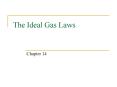 The Ideal Gas Laws PowerPoint PPT Presentation