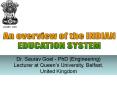EDUCATION SYSTEM OF INDIA PowerPoint PPT Presentation