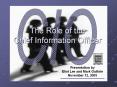 The Role of the Chief Information Officer PowerPoint PPT Presentation