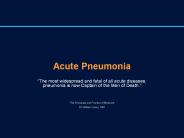 Acute Pneumonia
