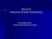 EIN 6133 Enterprise Systems Engineering