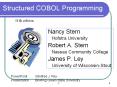 Structured COBOL Programming PowerPoint PPT Presentation