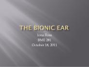 The bionic ear