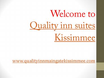 quality inn suites disney world