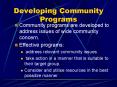 Developing Community Programs PowerPoint PPT Presentation