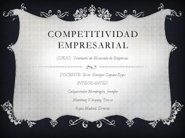 COMPETITIVIDAD EMPRESARIAL