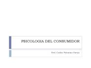 PSICOLOGIA DEL CONSUMIDOR