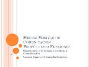 Medios Masivos de Comunicaci