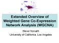 Extended Overview of Weighted Gene Co-Expression Network Analysis (WGCNA) PowerPoint PPT Presentation
