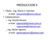 PRODUCCION II