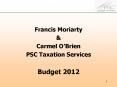 Francis Moriarty PowerPoint PPT Presentation