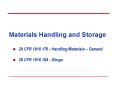 Materials Handling and Storage PowerPoint PPT Presentation
