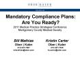 Mandatory Compliance Plans: Are You Ready? PowerPoint PPT Presentation