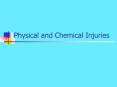 Physical and Chemical Injuries PowerPoint PPT Presentation