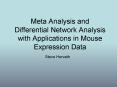 Meta Analysis and Differential Network Analysis with Applications in Mouse Expression Data PowerPoint PPT Presentation