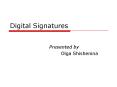 Digital Signatures PowerPoint PPT Presentation
