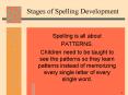 Stages of Spelling Development PowerPoint PPT Presentation