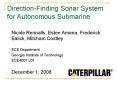 Direction-Finding Sonar System for Autonomous Submarine PowerPoint PPT Presentation