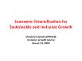 Economic Diversification for Sustainable and Inclusive Growth PowerPoint PPT Presentation