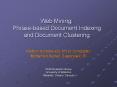Web Document Clustering using Phrase-based Document Similarity PowerPoint PPT Presentation