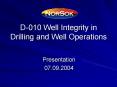 D-010 Well Integrity in Drilling and Well Operations PowerPoint PPT Presentation
