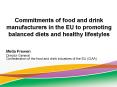 Commitments of food and drink manufacturers in the EU to promoting balanced diets and healthy lifestyles PowerPoint PPT Presentation