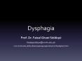 Dysphagia PowerPoint PPT Presentation