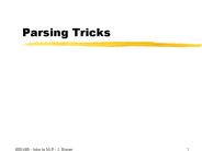 Parsing Tricks