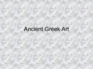 Ancient Greek Art