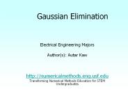 Gaussian Elimination