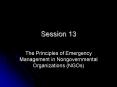 The Principles of Emergency Management in Nongovernmental Organizations (NGOs) PowerPoint PPT Presentation
