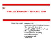 WIRELESS EMERGENCY RESPONSE TEAM
