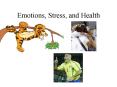 Emotions, Stress, and Health PowerPoint PPT Presentation